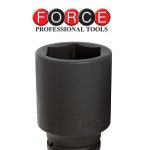 Καρυδάκια αέρος (μαύρα) εξάγωνα  μακριά 1" Force 485100 - 36.00mm - 34-00mm