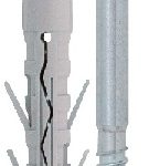 Βύσματα πλαστικά μπετού μακριά με βίδες inox Friulsider TUP4 - 64103008080 8x80 - 64103008080-8x80